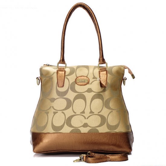 Coach In Signature Medium Khaki Satchels BBU | Women - Click Image to Close